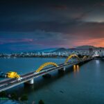 bird s eye view of city during dawn