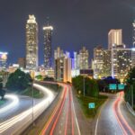 time lapse photography of city during night time